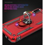 Wholesale Samsung Galaxy A10e Tech Armor Ring Grip Case with Metal Plate (Red)